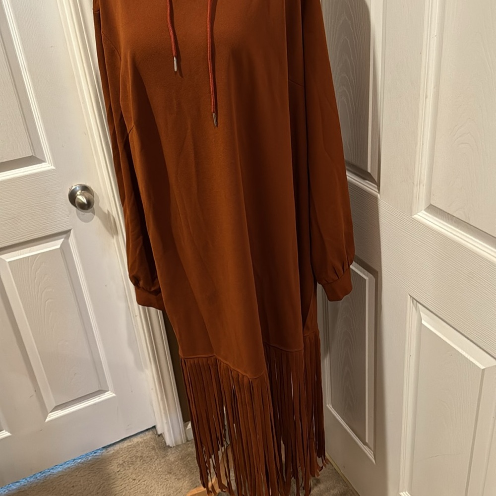 Hooded Fringe Dress - image 2